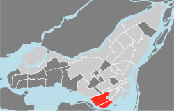 Carte localisation Montréal - LaSalle